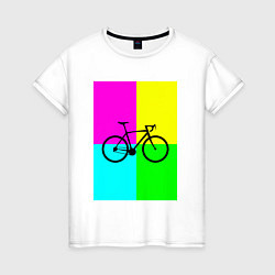 Женская футболка Велосипед фикс