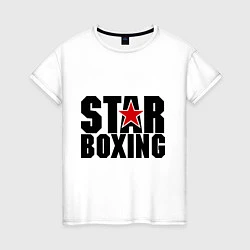 Женская футболка Boxing star