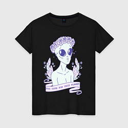 Женская футболка Cute alien