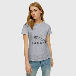 Футболка хлопковая женская Jaguar, цвет: меланж — фото 2