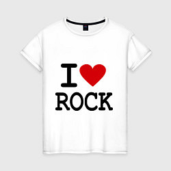 Женская футболка I love Rock