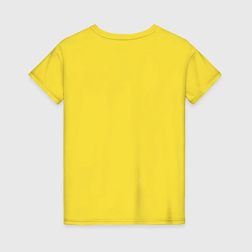 Женская футболка F society / Желтый – фото 2
