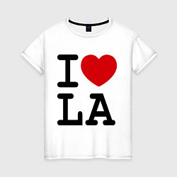 Женская футболка I love LA