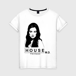 Женская футболка House MD: Thirteen