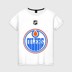 Женская футболка Edmonton Oilers: Khabibulin 35