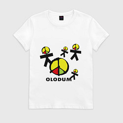 Футболка хлопковая женская Olodum, цвет: белый