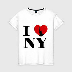 Женская футболка Freedom: I Love NY