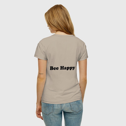 Женская футболка Bob Marley: Don't worry / Миндальный – фото 4