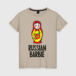 Женская футболка Russian Barbie