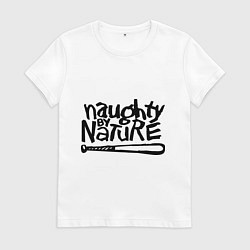 Женская футболка Naughty by nature