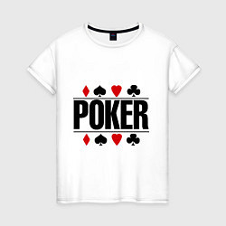 Женская футболка Poker