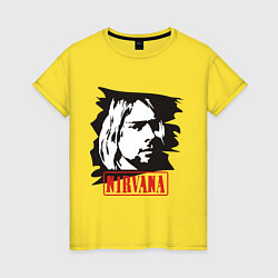 Женская футболка Nirvana: Kurt Cobain