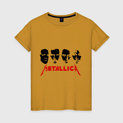 Женская футболка Metallica (Лица)
