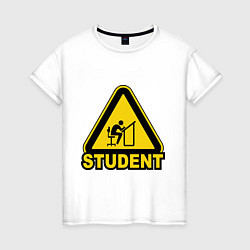 Женская футболка Student (студент)