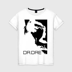 Футболка хлопковая женская Dr. Dre, цвет: белый