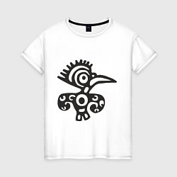 Женская футболка Этническая птица