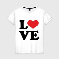 Женская футболка Real Love