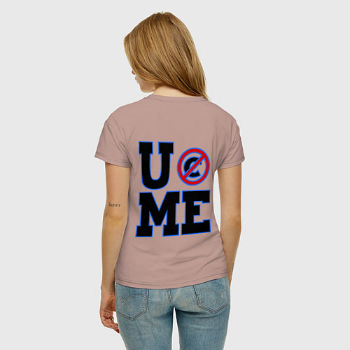 Женская футболка Never Give Up: Cenation / Пыльно-розовый – фото 4