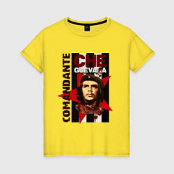 Футболка хлопковая женская Comandante, цвет: желтый