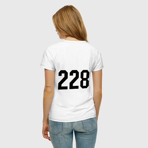 Женская футболка 228 / Белый – фото 4