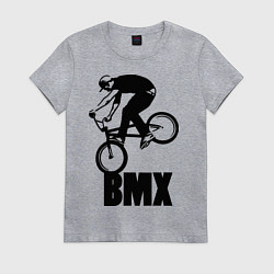 Футболка хлопковая женская BMX 3, цвет: меланж