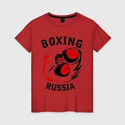 Женская футболка Boxing Russia Forever