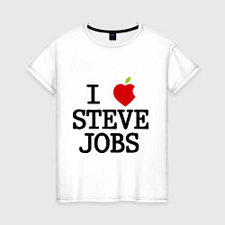 Женская футболка I love Steve