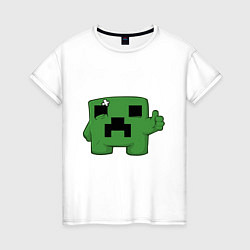 Женская футболка Minecraft Green