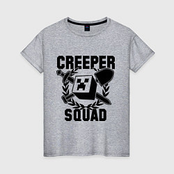 Женская футболка Creeper Squad