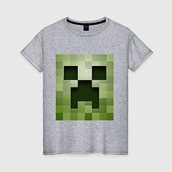 Женская футболка Мinecraft creeper