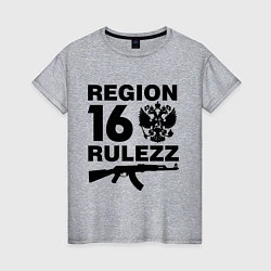Женская футболка Region 16 Rulezz