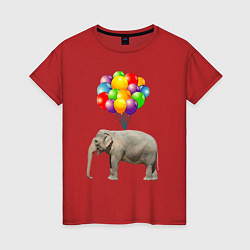 Женская футболка Воздушный слоник