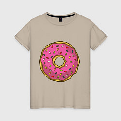 Женская футболка Сладкий пончик