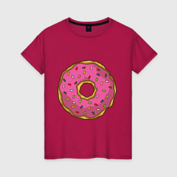 Женская футболка Сладкий пончик