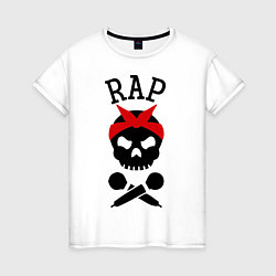 Женская футболка RAP Череп