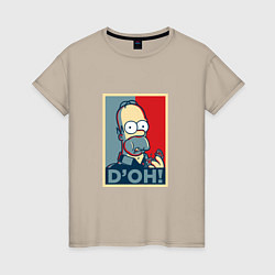 Женская футболка D'oh Poster