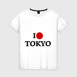 Женская футболка I love tokio