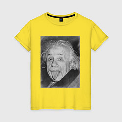 Женская футболка Энштейн дурачится