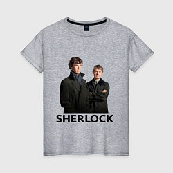 Женская футболка Sherlock