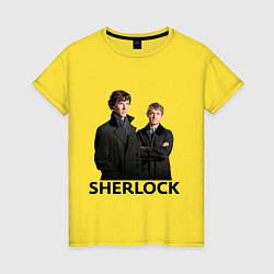 Женская футболка Sherlock