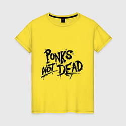 Женская футболка Punks not dead