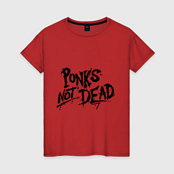 Женская футболка Punks not dead