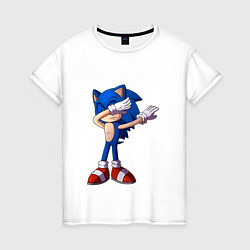 Женская футболка Sonic dab