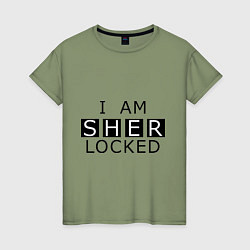 Женская футболка I am Sherlocked