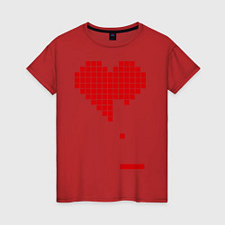 Женская футболка Heart tetris