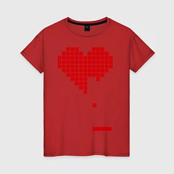 Женская футболка Heart tetris