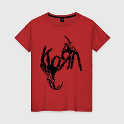 Женская футболка Korn bones