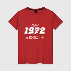 Футболка хлопковая женская Limited Edition 1972, цвет: красный