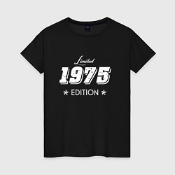 Футболка хлопковая женская Limited Edition 1975, цвет: черный