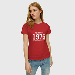 Футболка хлопковая женская Год выпуска 1975, цвет: красный — фото 2